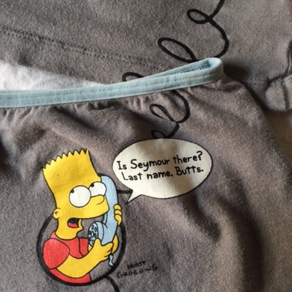 Girls Simpsons PJ Set - Picture 3 of 6